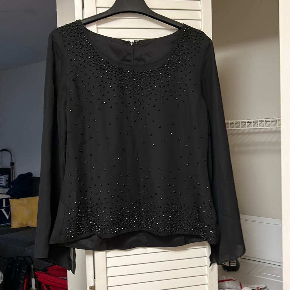 Beautiful Sheer Sequin Blouse!